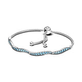 S925 Silver Logo Bracelet Classic Rose Star Love Heart Diamond Girl Gift