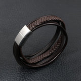 S7 Woven Bracelet with Metal Buckle