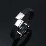S7 Stainless Steel Leather Rope Bracelet Personalized Men's Bracelet