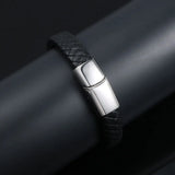S7 Stainless Steel Leather Rope Bracelet Personalized Men's Bracelet