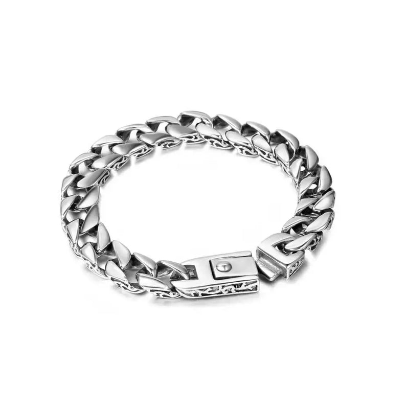 S7 Titanium Steel Casting Body Pattern Bracelet Men's Bracelet