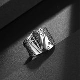 Personality Playing Card Titanium Steel Ring