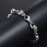 Dongguan Men's Titanium Steel Diamond Skull Bracelet CE088