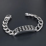 Punk Retro Skull Titanium Bracelet CE316