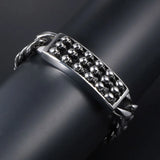 Punk Retro Skull Titanium Bracelet CE316