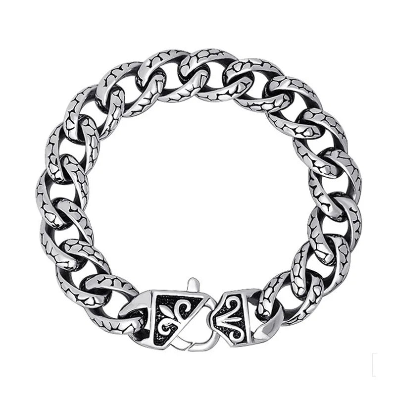 S7 Leopard Pattern Casting Bracelet Titanium Hand Jewelry