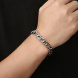 Hip Hop Men's Bracelet Titanium Steel Texture Personality Bracelet