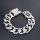 S7 Men's Titanium Steel Casting Bracelet Smooth Sand Surface Wire Drawing Handle
