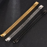 S7 Titanium Steel Bracelet Double Row Chain Silver Three Chain CE603