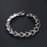Titanium Steel Casting Scale Pattern Bracelet Male Jewelry