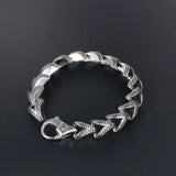 Titanium Steel Casting Scale Pattern Bracelet Male Jewelry