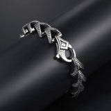 Titanium Steel Casting Scale Pattern Bracelet Male Jewelry