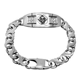 European American Personality Skull Diamond Titanium Steel Bracelet