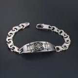 European American Personality Skull Diamond Titanium Steel Bracelet
