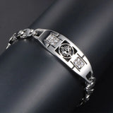 European American Personality Skull Diamond Titanium Steel Bracelet
