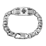 European American Personality Skull Diamond Titanium Steel Bracelet