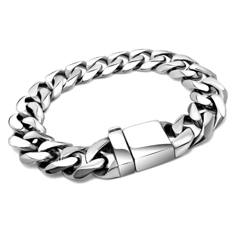 S7 Titanium Steel Clasp Bracelet Hip-hop Rock Men's Accessories CE499