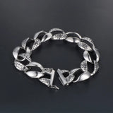 S7 Snake Pattern Bracelet Rock Hip Hop Bracelet Heavy Metal Hand Jewelry CE294