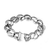 S7 Snake Pattern Bracelet Rock Hip Hop Bracelet Heavy Metal Hand Jewelry CE294