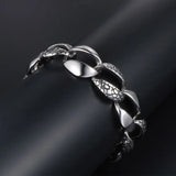 S7 Snake Pattern Bracelet Rock Hip Hop Bracelet Heavy Metal Hand Jewelry CE294