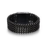 European American Titanium Steel Square Bracelet Wide Version Men's Accessories