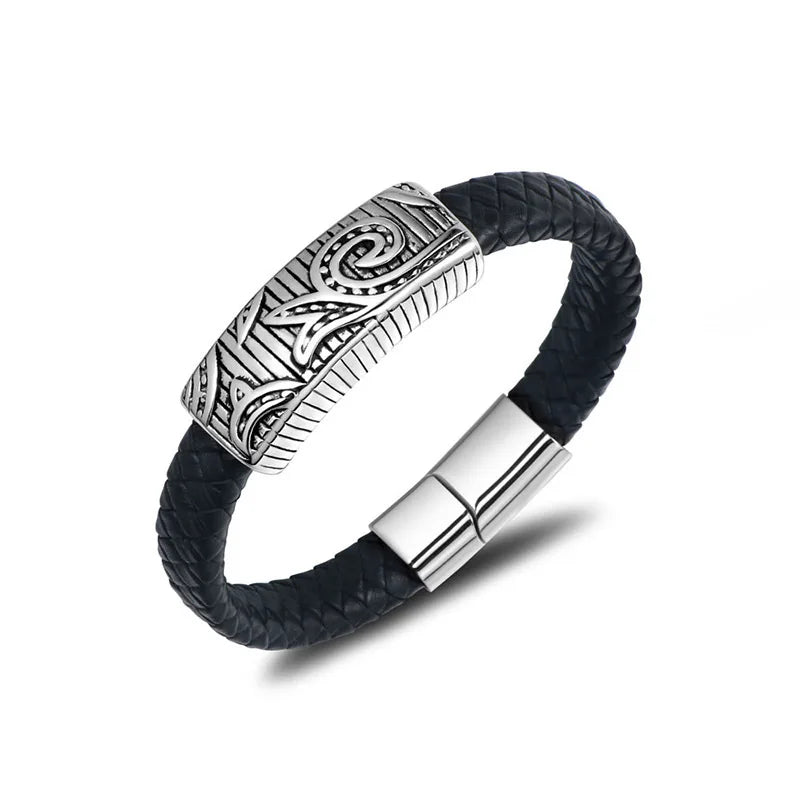 S7 Titanium Steel Woven Bracelet Business Bracelet