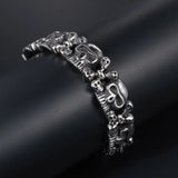 S7 Hand Decorated Titanium Steel Skull Bracelet Men's Bracelet