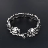 S7 Hand Decorated Titanium Steel Skull Bracelet Men's Bracelet