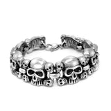 S7 Hand Decorated Titanium Steel Skull Bracelet Men's Bracelet