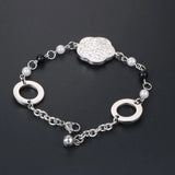 S7 Japanese Pearl Flower Girls' Bracelet with Chain - CE467