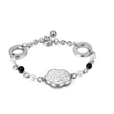 S7 Japanese Pearl Flower Girls' Bracelet with Chain - CE467