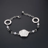 S7 Japanese Pearl Flower Girls' Bracelet with Chain - CE467