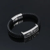 S7 Titanium Steel Skull Headband Angel Wings Bracelet