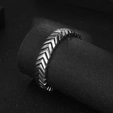 S7 Titanium Steel Bracelet V-shaped Smooth Men's Hip Hop Handpiece