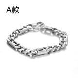 S7 Titanium Steel Bracelet Hip Hop Men's Splice Bracelet Rock Hand Jewelry