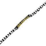 S7 Titanium Steel Motorcycle Bracelet Men's Bracelet Diamond