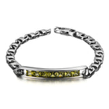 S7 Titanium Steel Motorcycle Bracelet Men's Bracelet Diamond