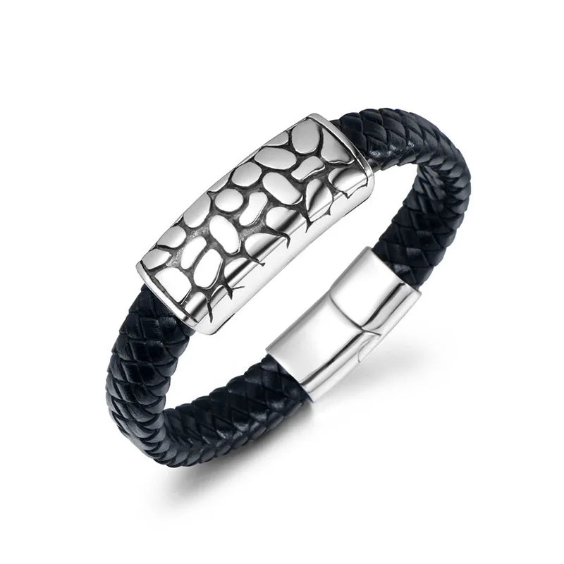 S7 Titanium Steel Woven Hand Rope Punk Bracelet CE542