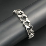 S7 Stainless Steel Jewelry Couple Bracelet Leopard Pattern Bracelet