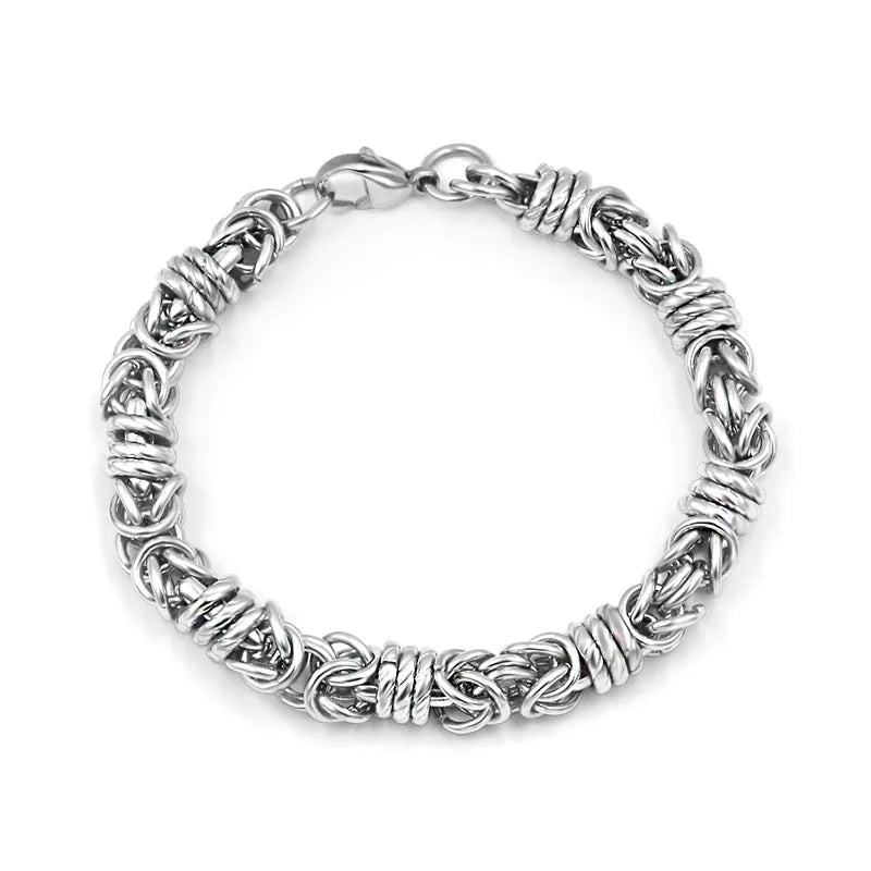 S7 Titanium Steel Bracelet Men's Woven Pattern Bracelet