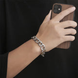 S7 Titanium Steel Bracelet Charm Men's Bracelet Hip-hop Rock Hand Jewelry
