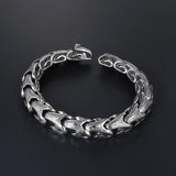 S7 Titanium Steel Casting Scale Pattern Bracelet Male Personality Hand Jewelry
