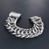 S7 Titanium Steel Casting Men's Bracelet Rock Chain Jewelry