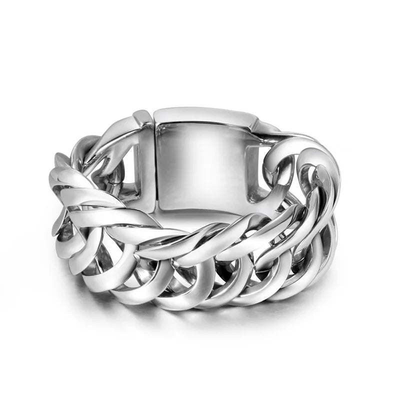 S7 Titanium Steel Casting Men's Bracelet Rock Chain Jewelry