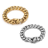 S7 Titanium Steel Cuban Chain Hip Hop Bracelet Men's Jewelry