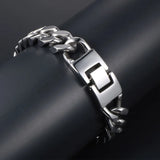 S7 Titanium Steel Punk Bracelet Glossy Antique Men's Bracelet