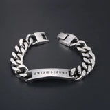 S7 Titanium Steel Punk Bracelet Glossy Antique Men's Bracelet