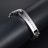 S7 Titanium Steel Punk Bracelet Glossy Antique Men's Bracelet