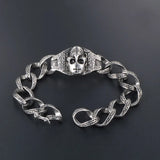 S7 Vintage Rock Men's Bracelet Skull Ghost Titanium Steel Bracelet