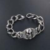 S7 Vintage Rock Men's Bracelet Skull Ghost Titanium Steel Bracelet